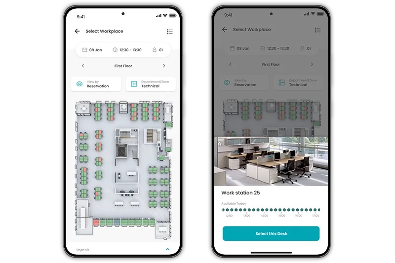 screenshot of Spacewell