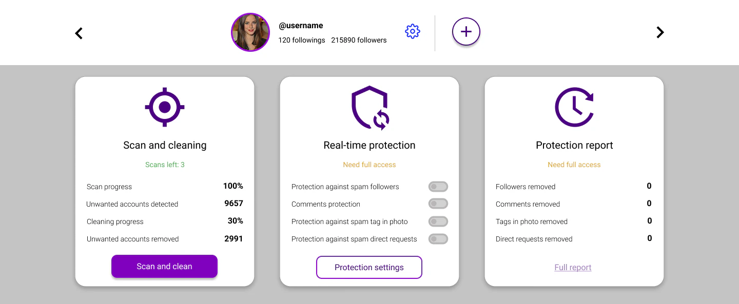 screenshot of Spamguard