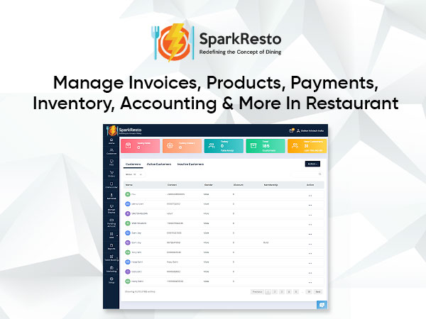 screenshot of SparkResto