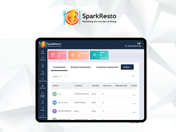 screenshot of SparkResto