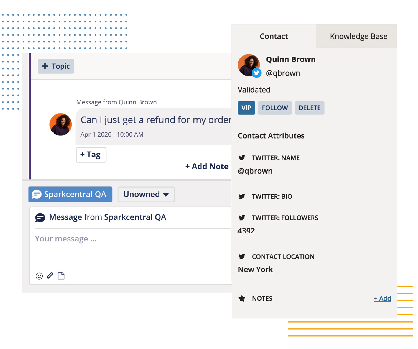 screenshot of Sparkcentral