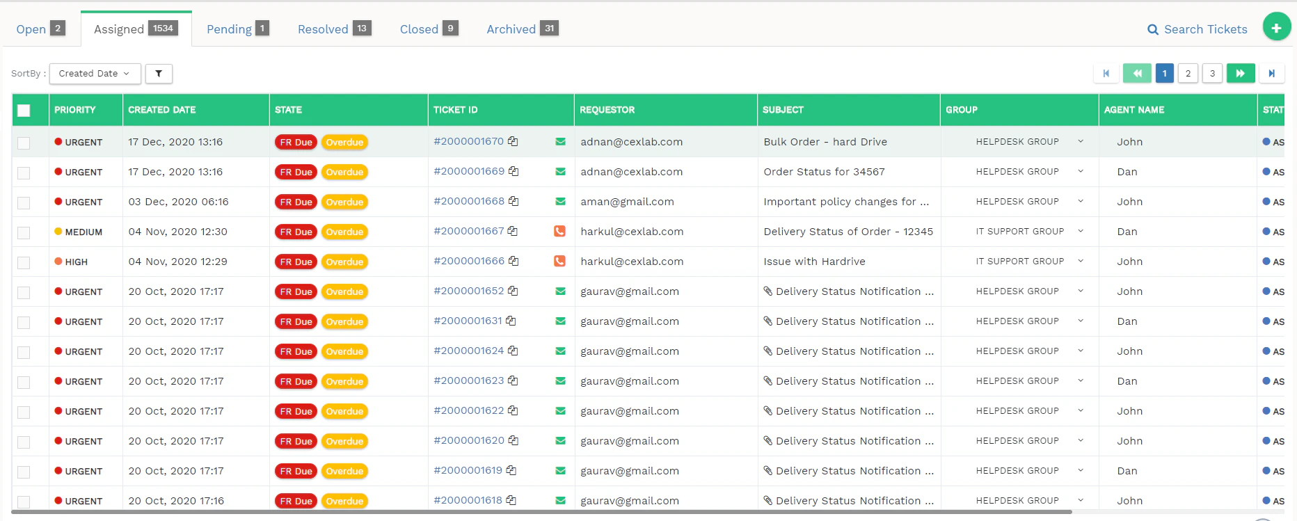 screenshot of Sparrow