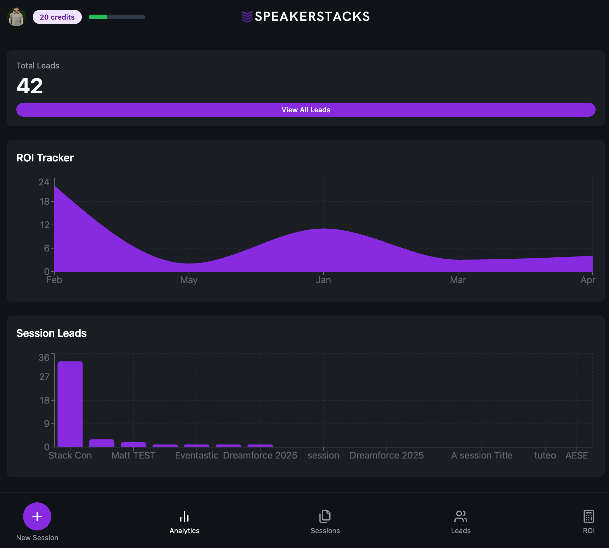 screenshot of SpeakerStacks