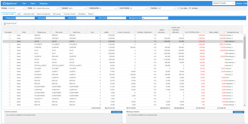 screenshot of SpeciCred