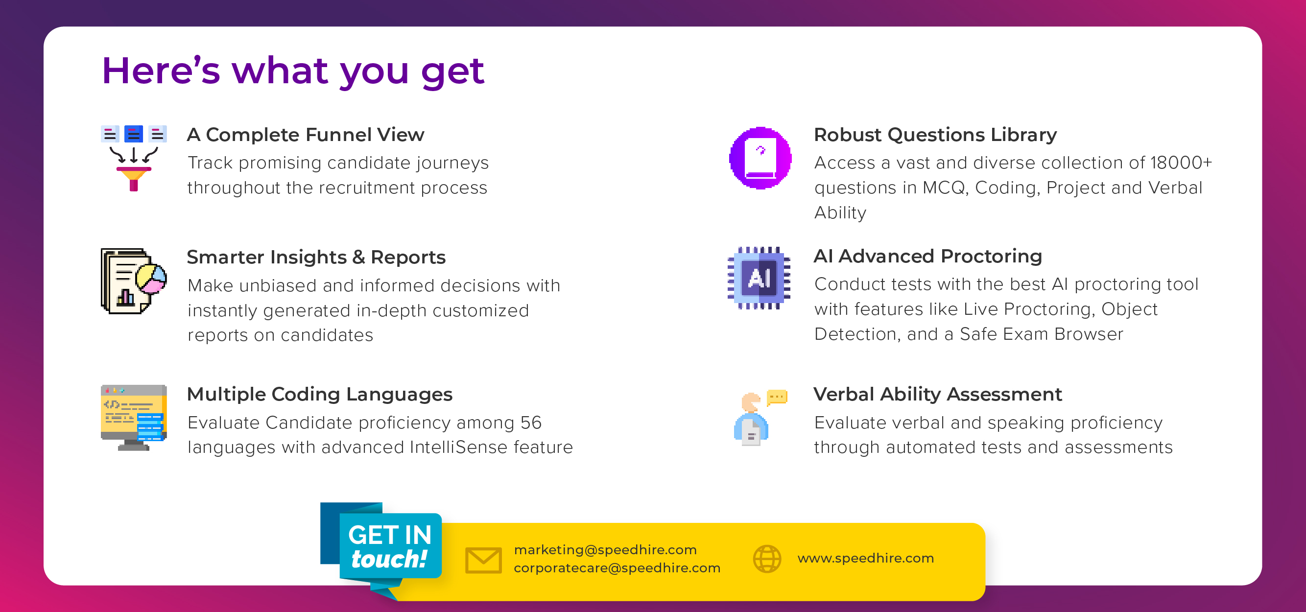 screenshot of SpeedHire