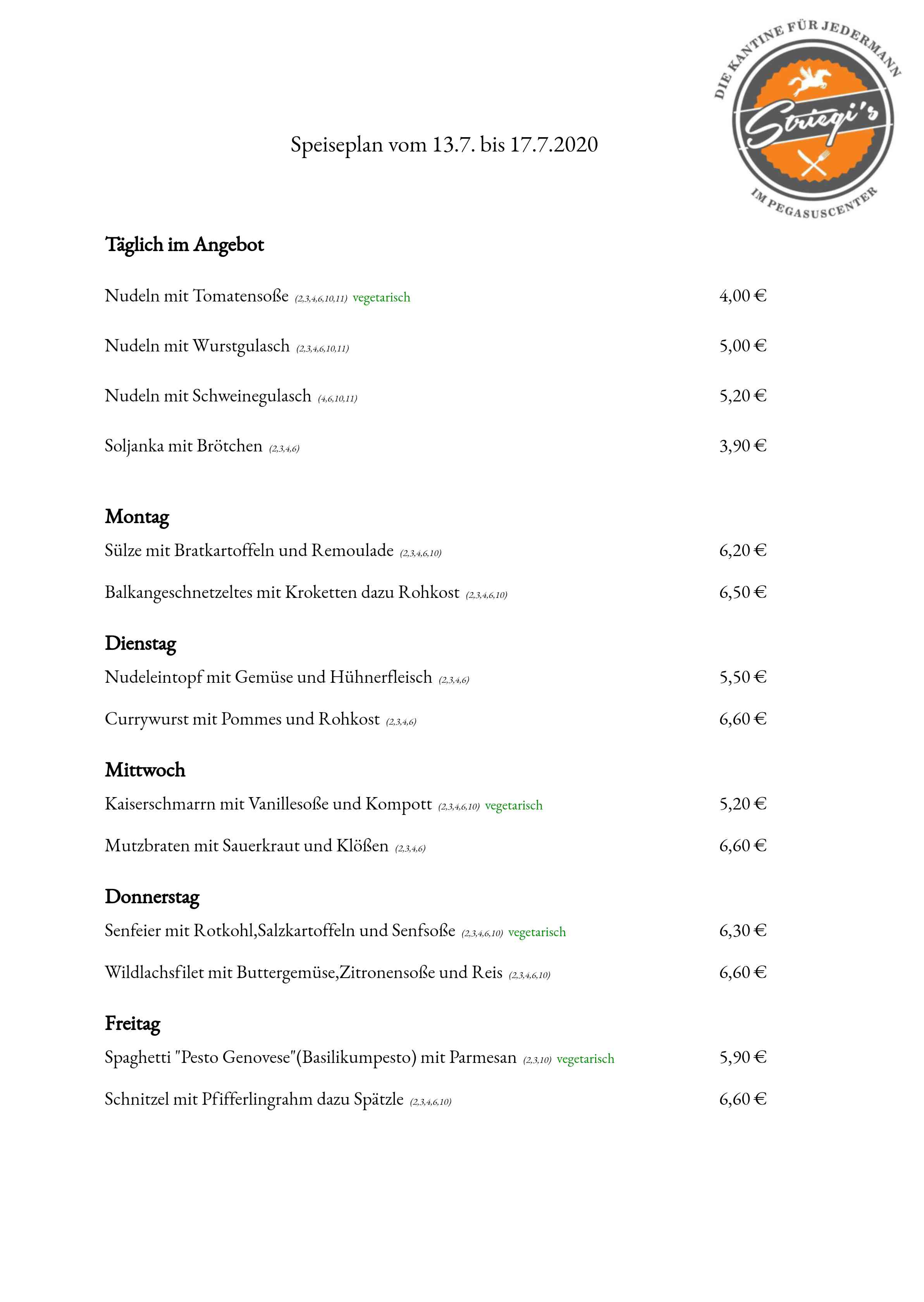 screenshot of SpeiseplanApp