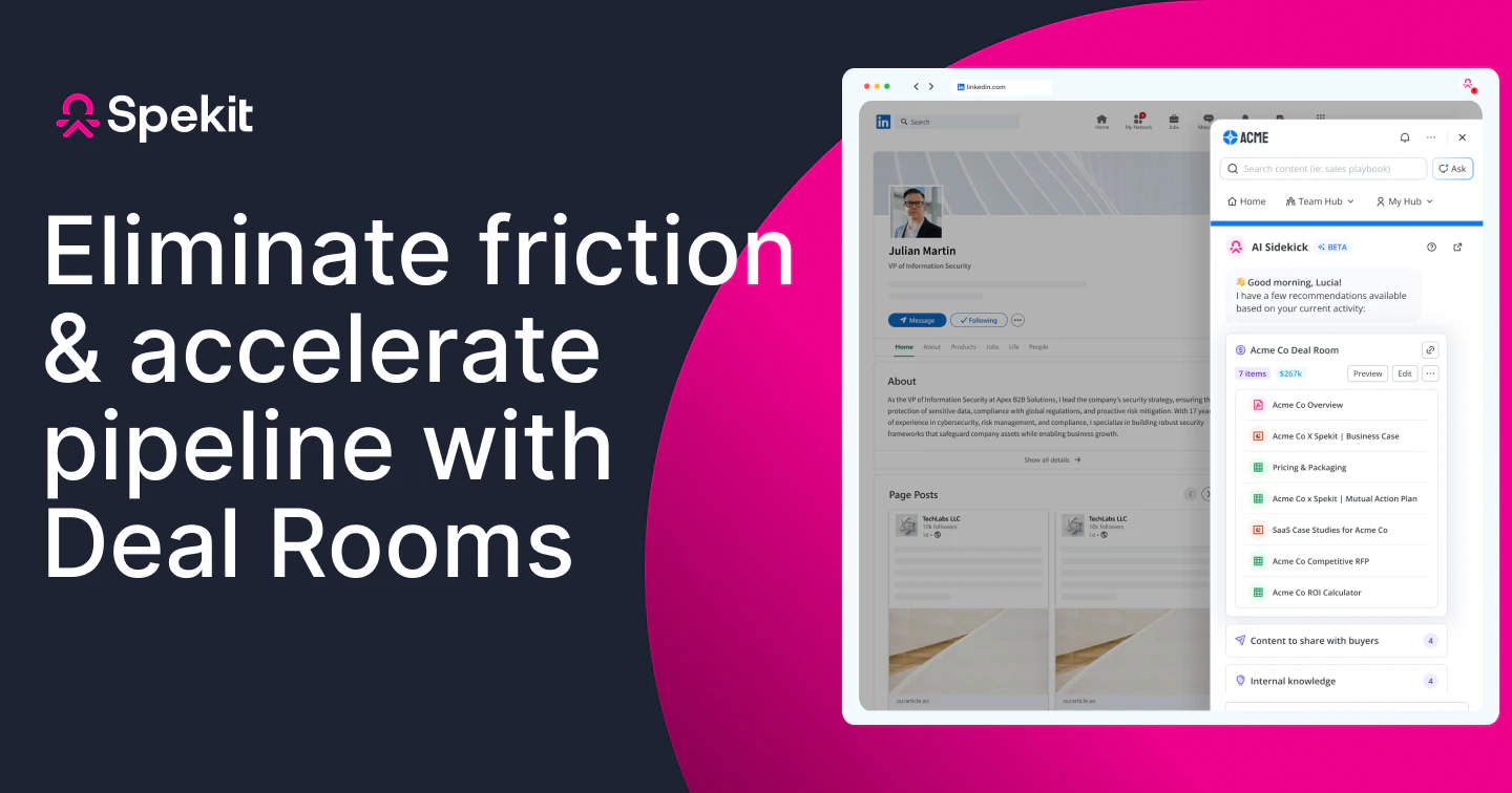 screenshot of Spekit