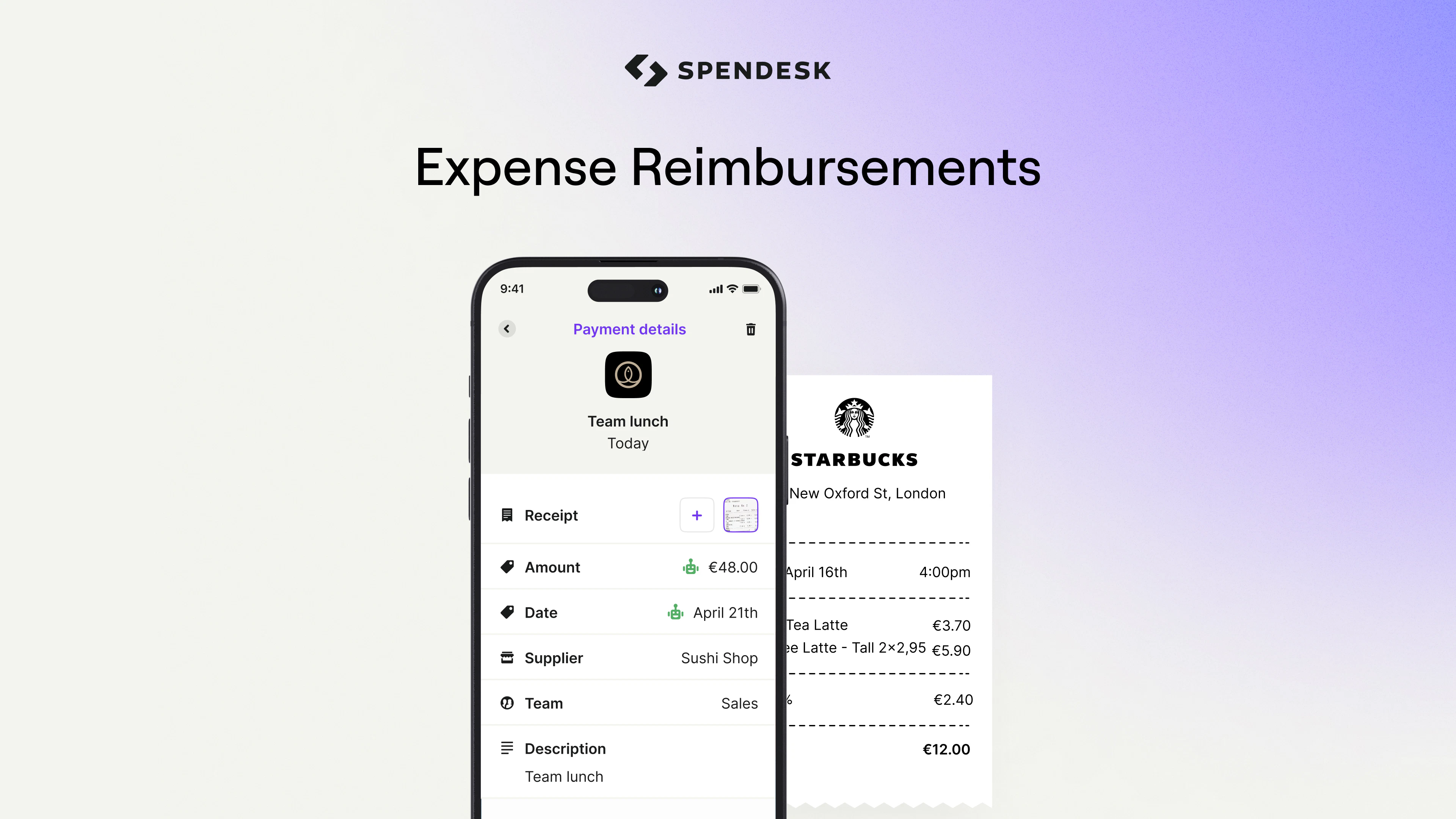 screenshot of Spendesk