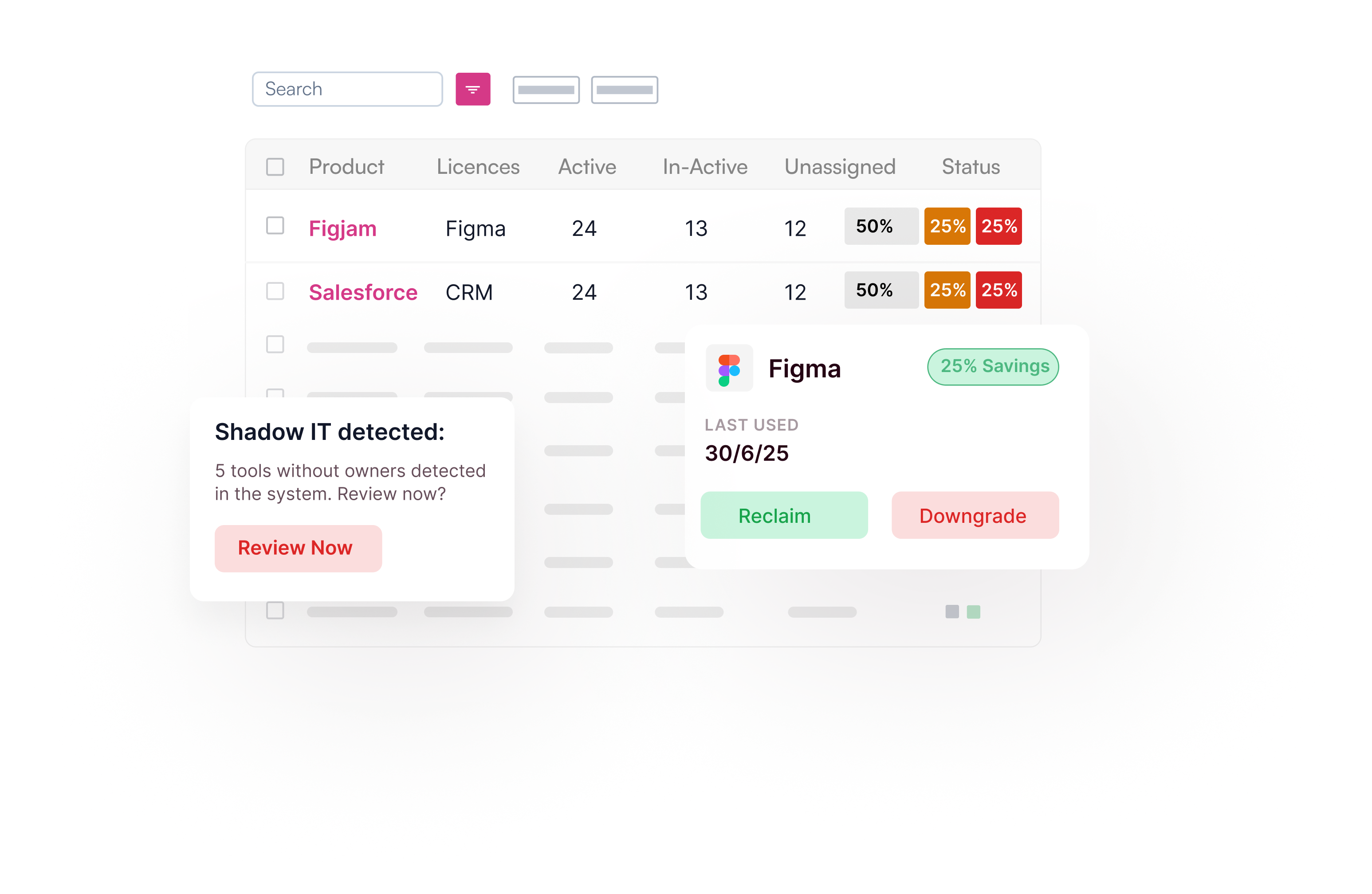 screenshot of Spendflo