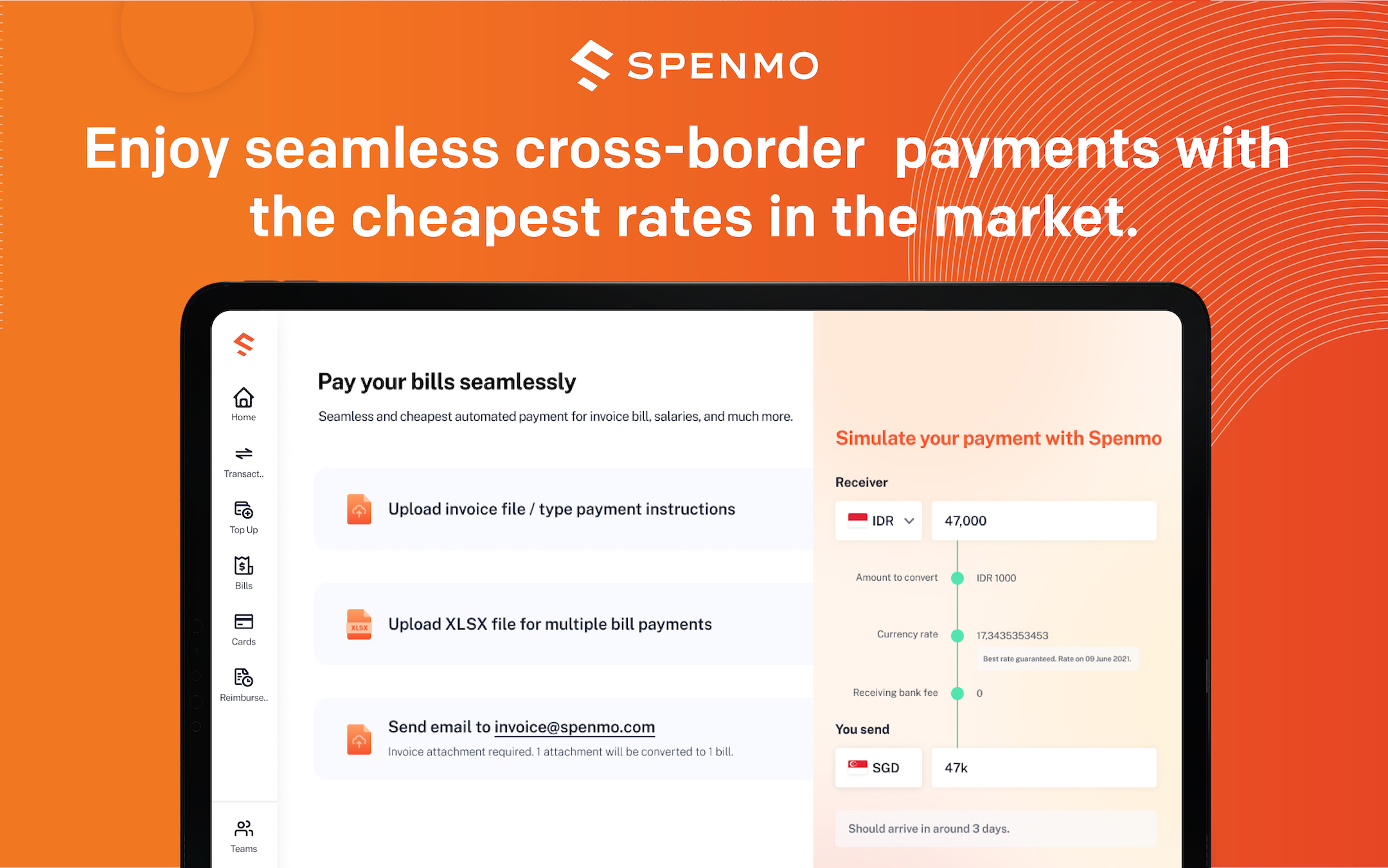 screenshot of Spenmo