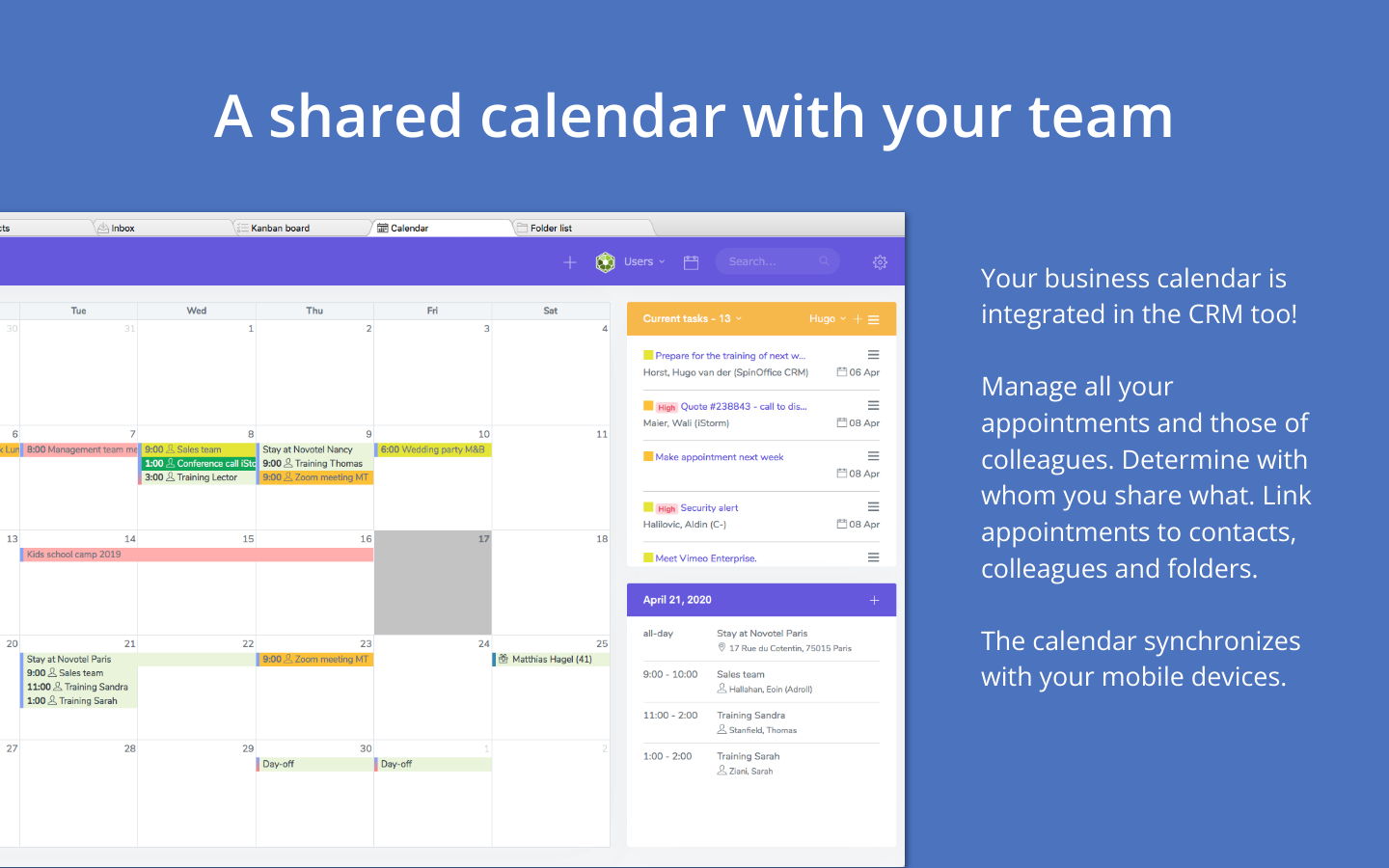 screenshot of SpinOffice
