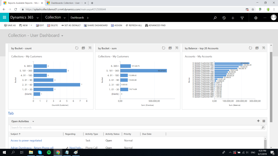 screenshot of SplashCollect