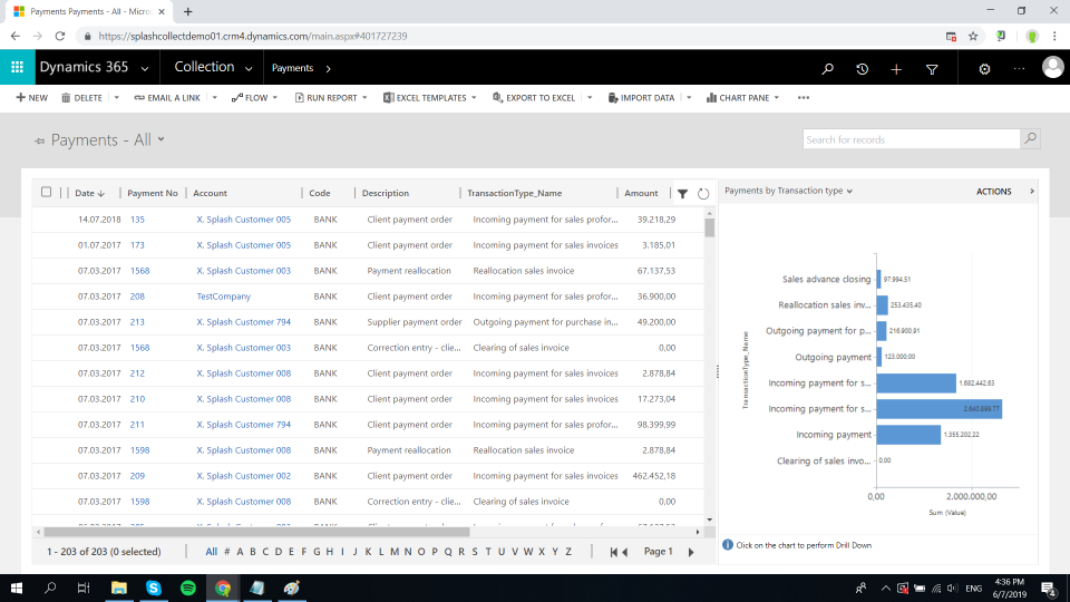 screenshot of SplashCollect