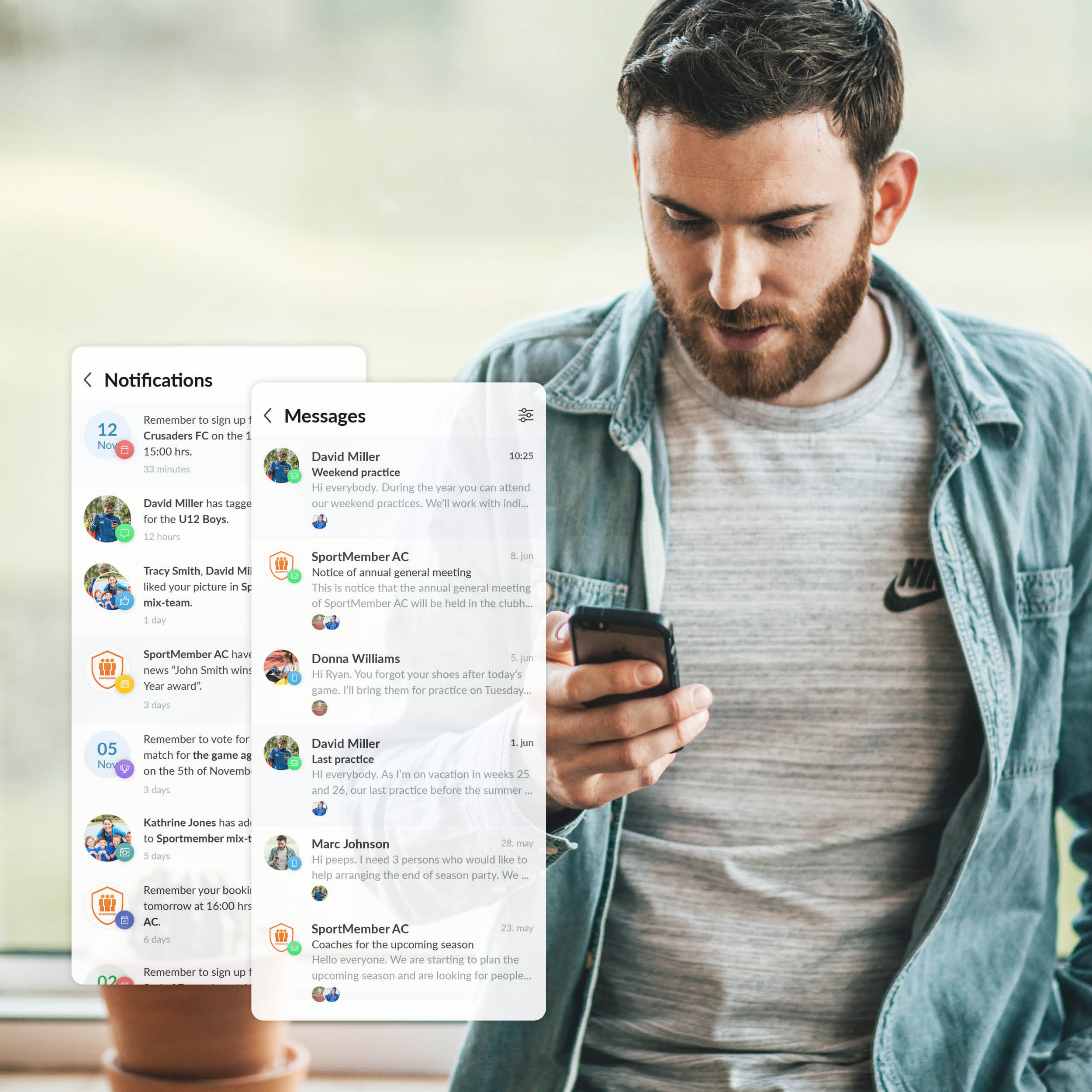 screenshot of SportMember