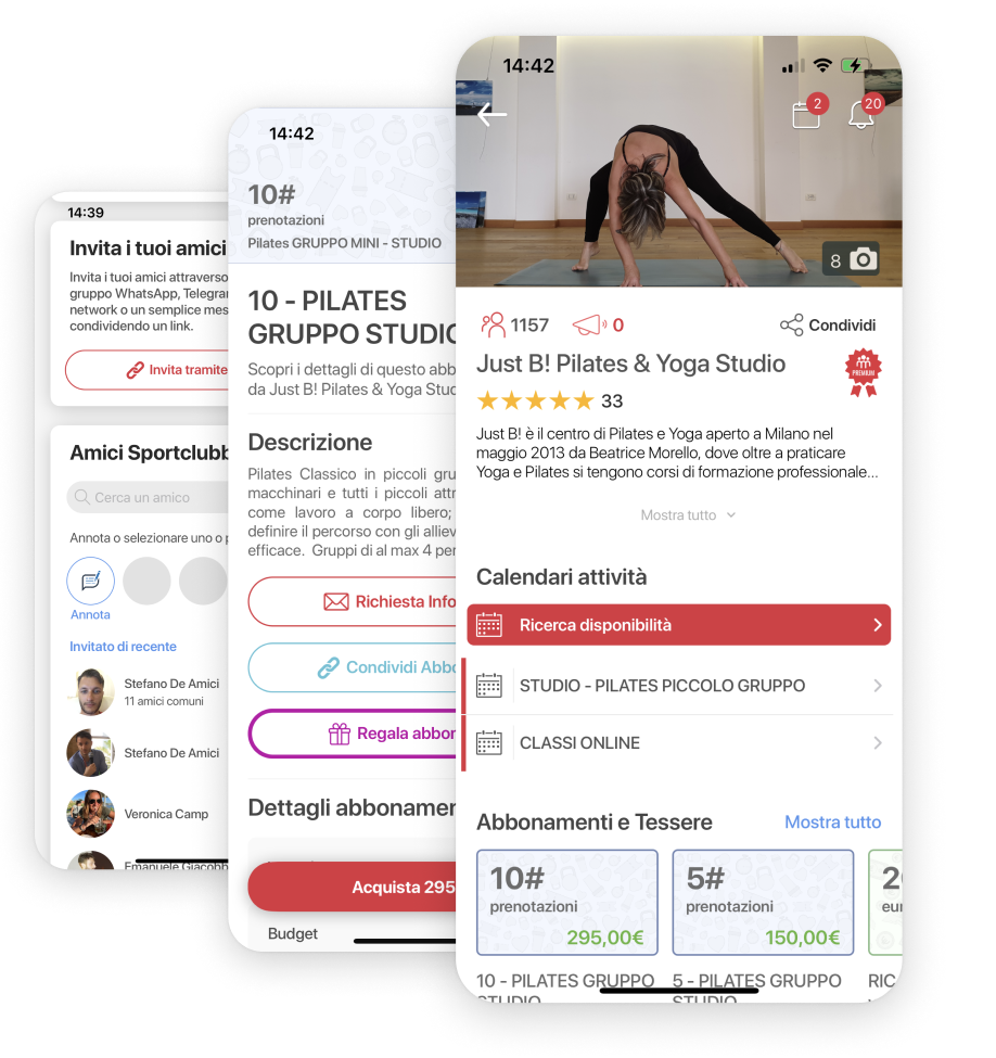 screenshot of Sportclubby