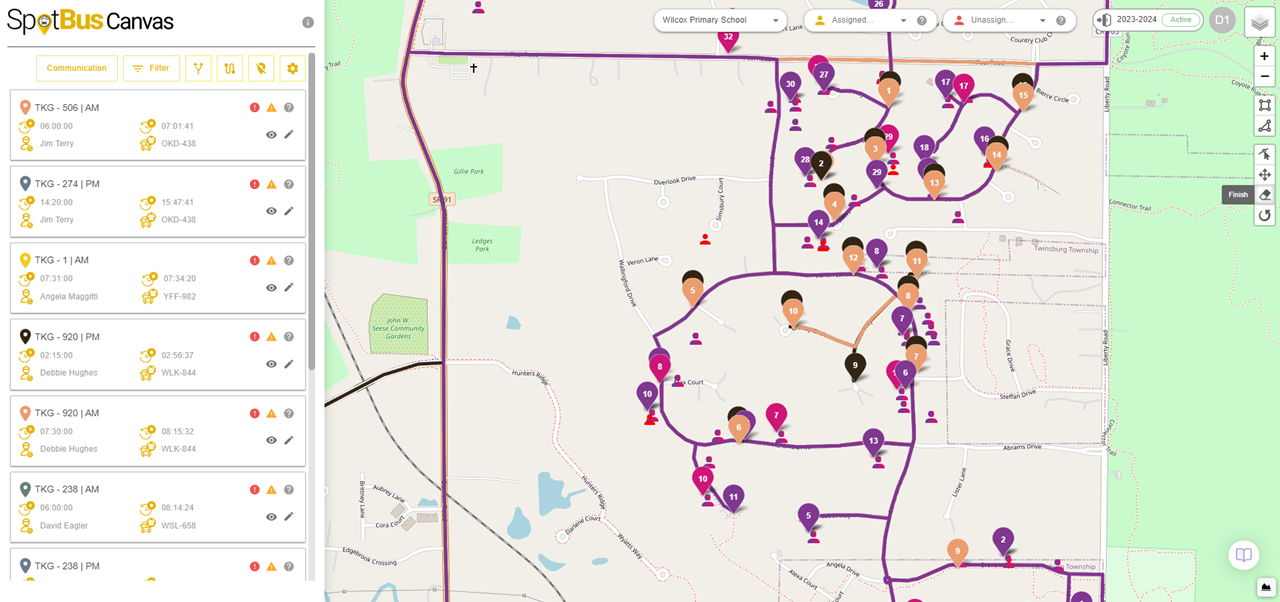 screenshot of SpotBus