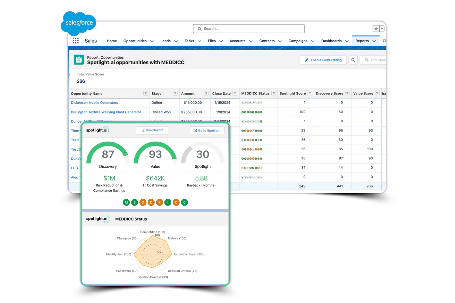 screenshot of Spotlight.ai