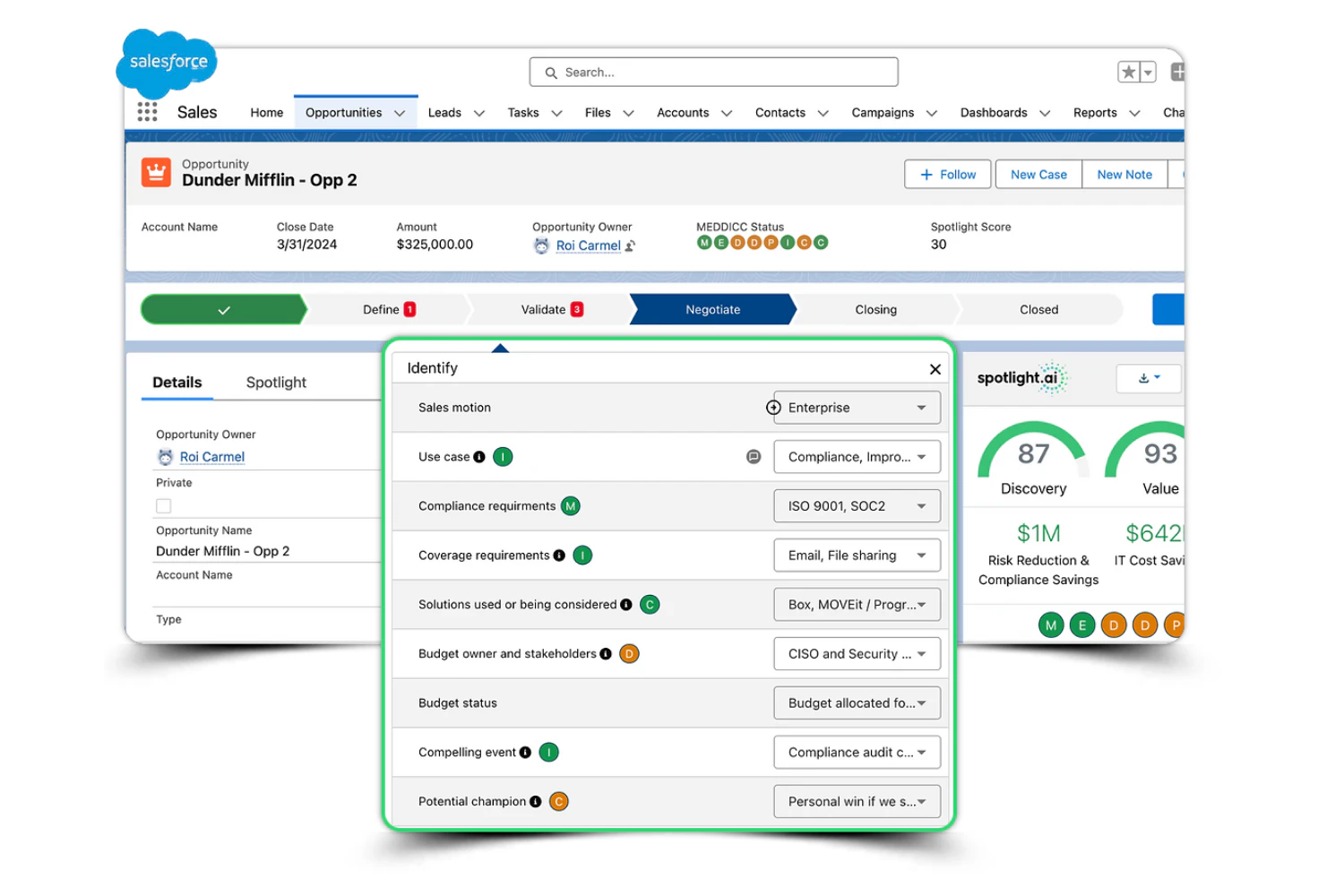 screenshot of Spotlight.ai