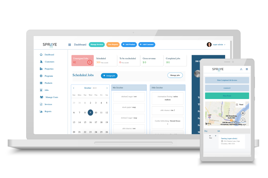 screenshot of Spraye