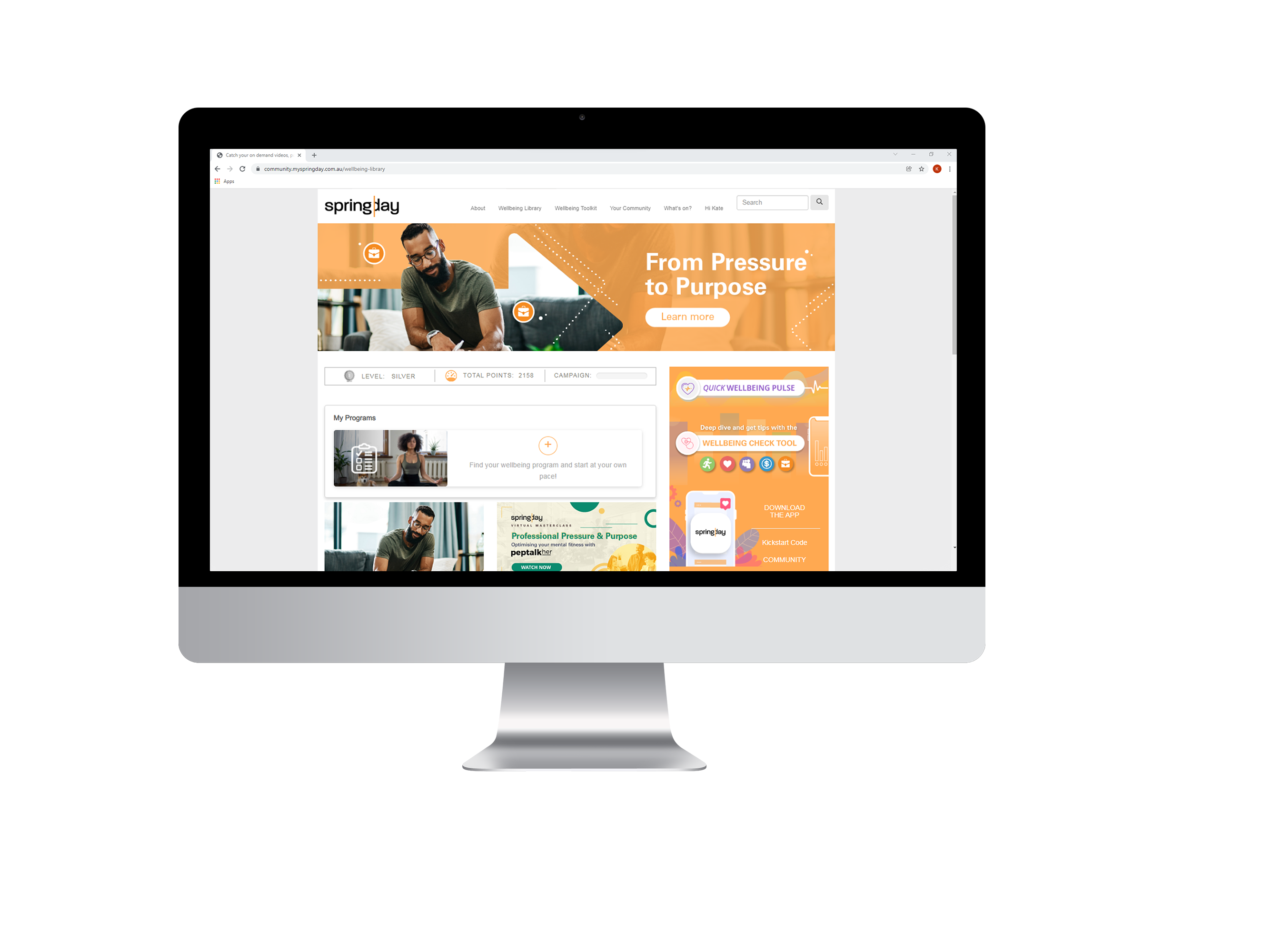 screenshot of Springday