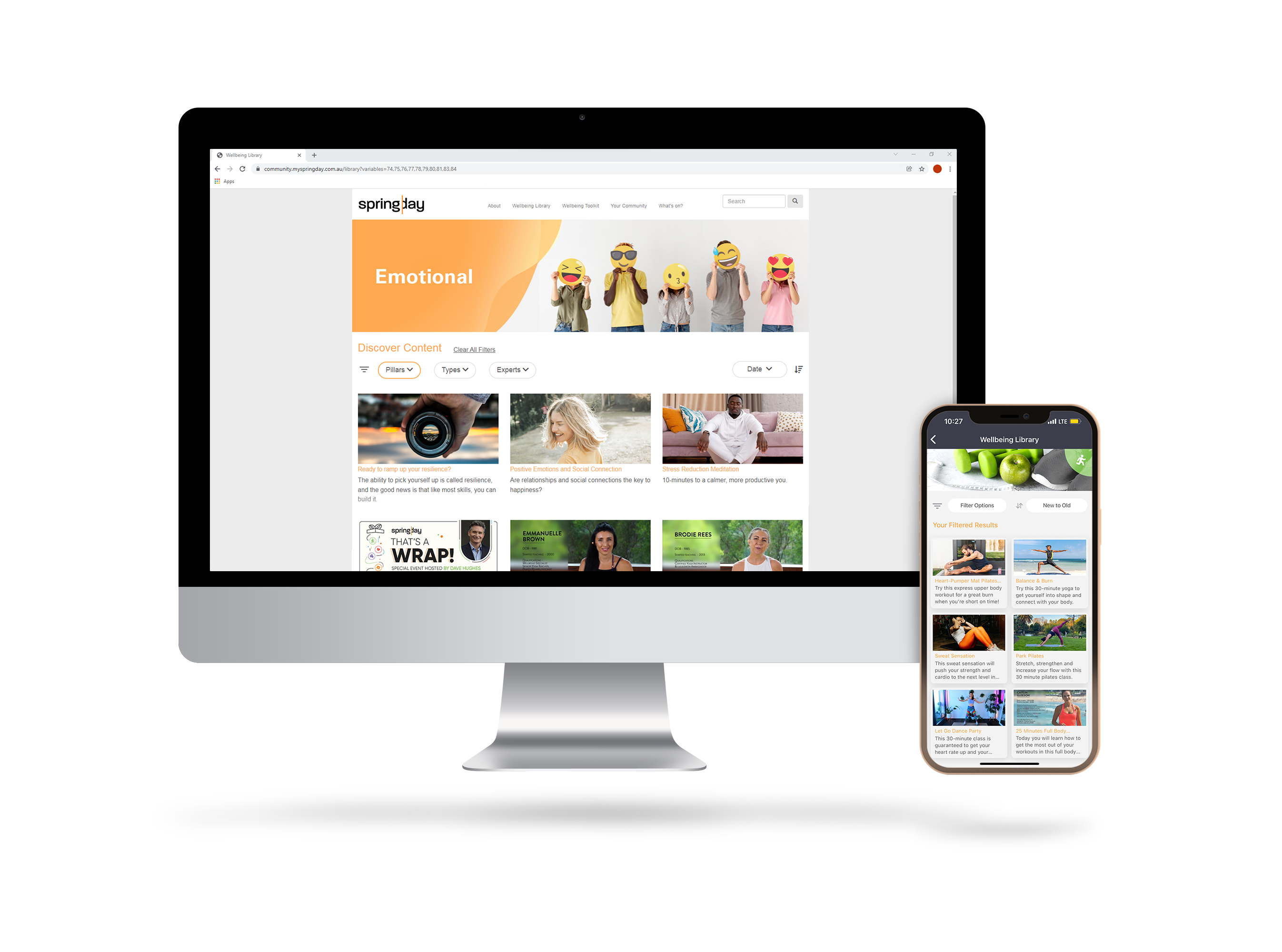 screenshot of Springday