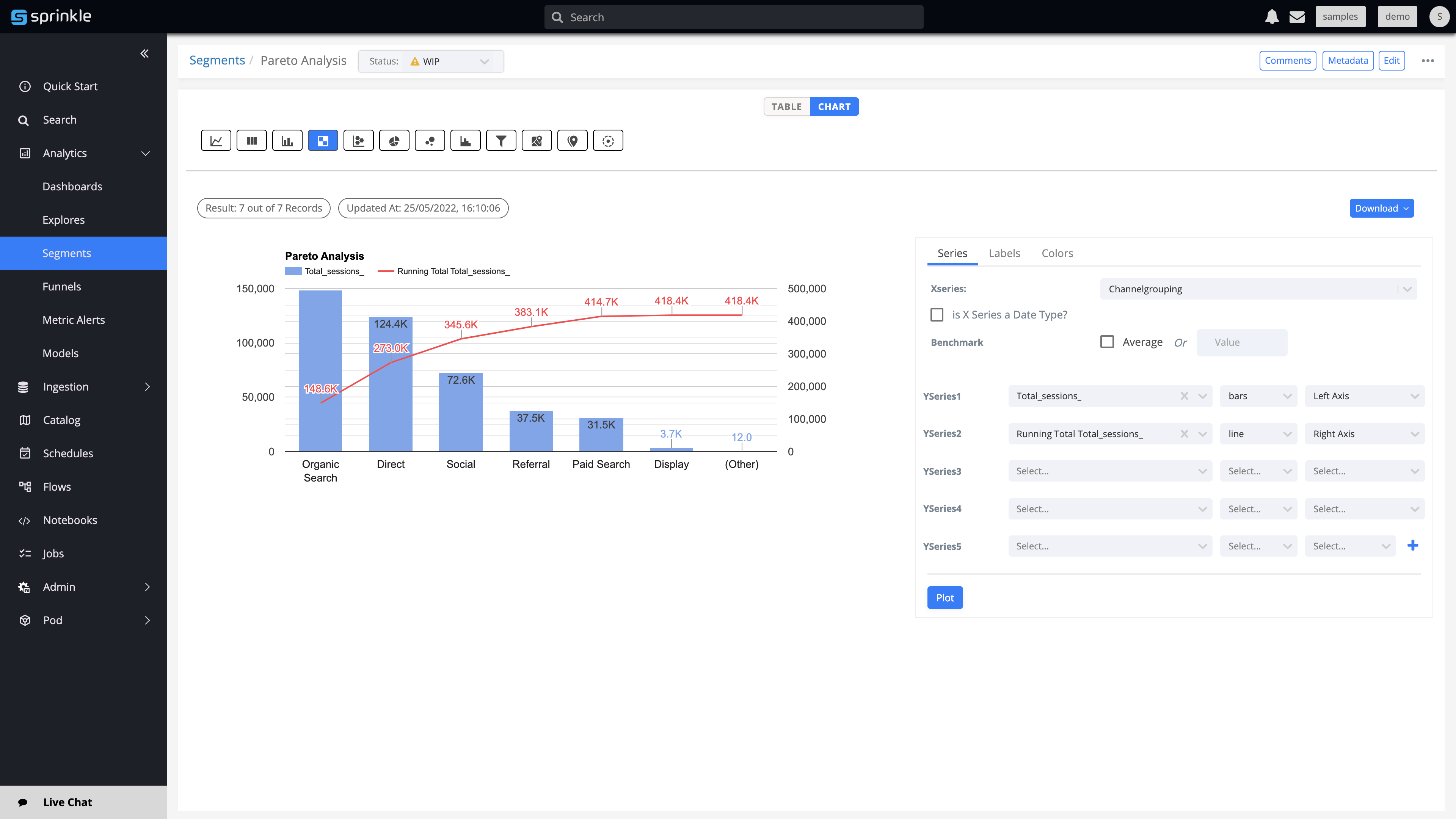 screenshot of Sprinkle