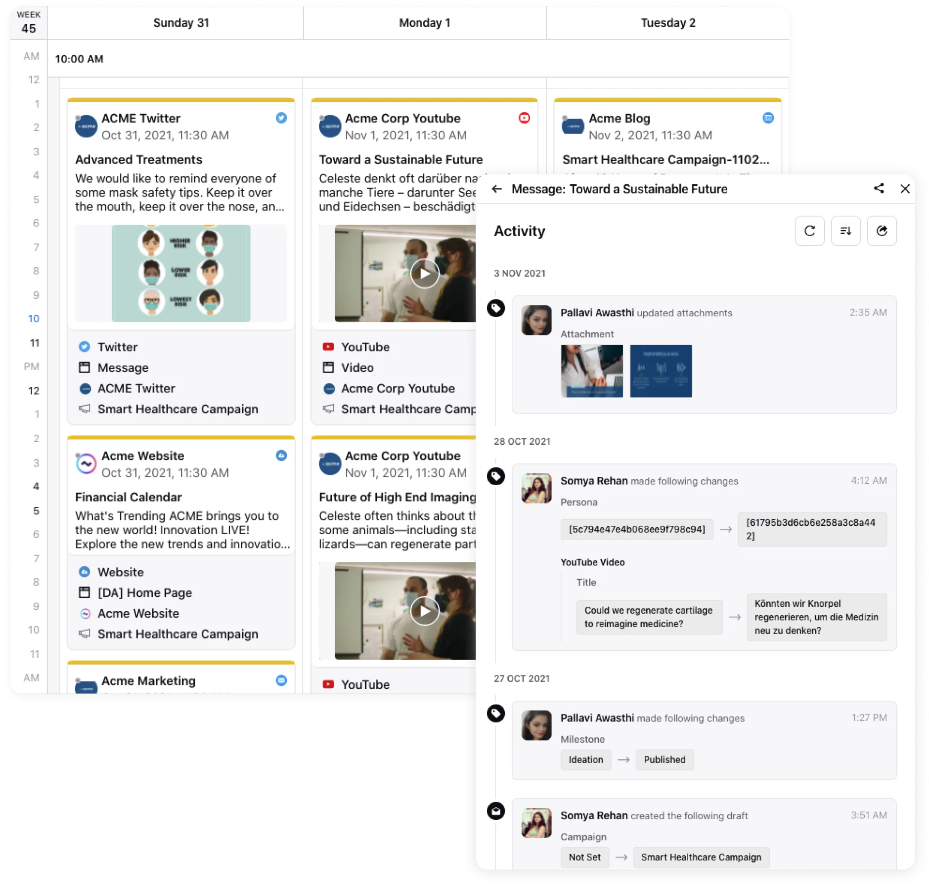 screenshot of Sprinklr