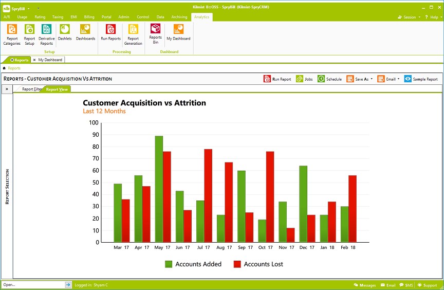 screenshot of SpryBill