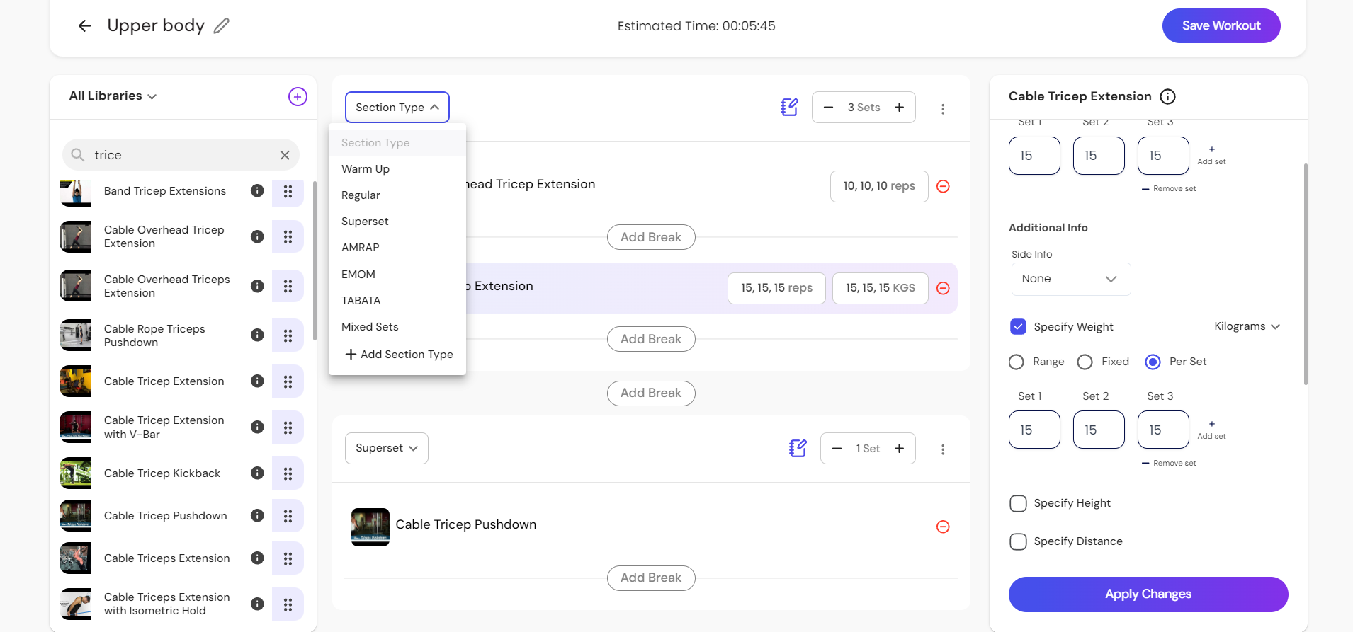 screenshot of Spur.Fit