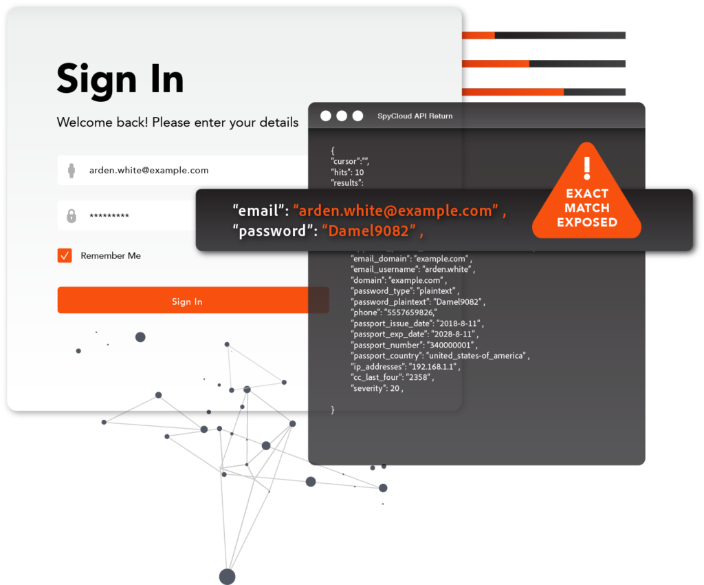 screenshot of SpyCloud