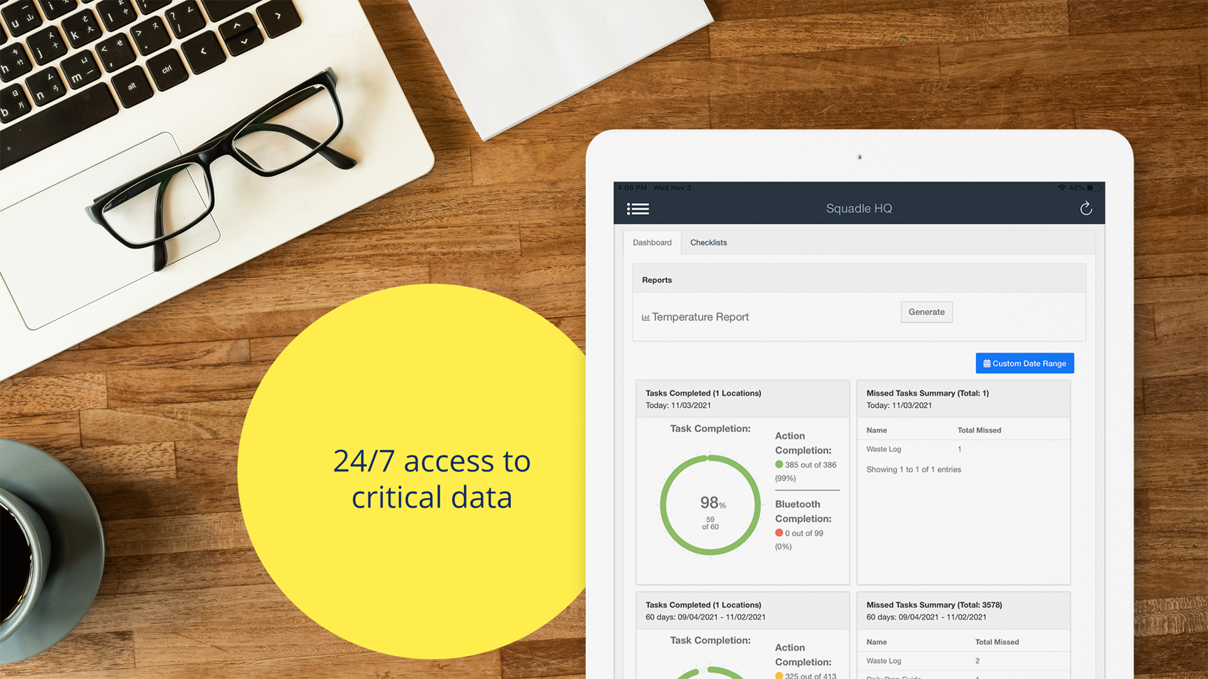 screenshot of Squadle