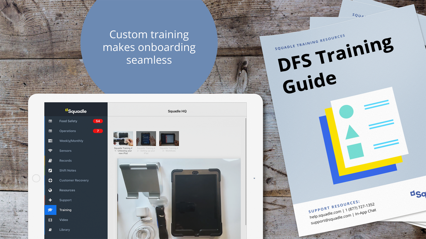 screenshot of Squadle