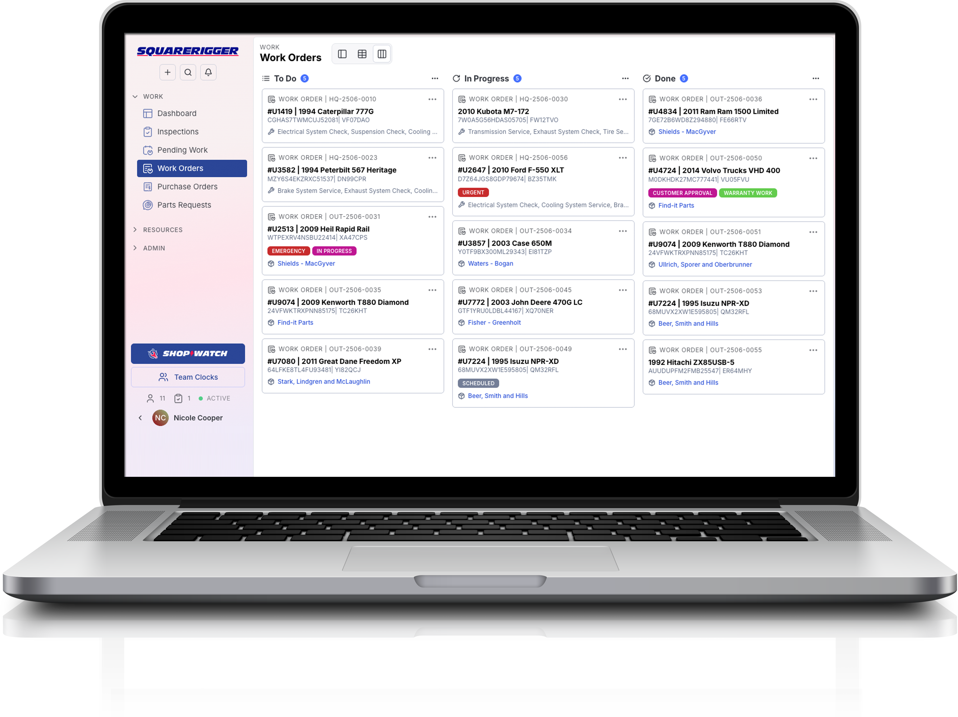 screenshot of Squarerigger