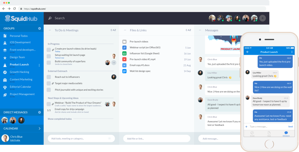 screenshot of SquidHub