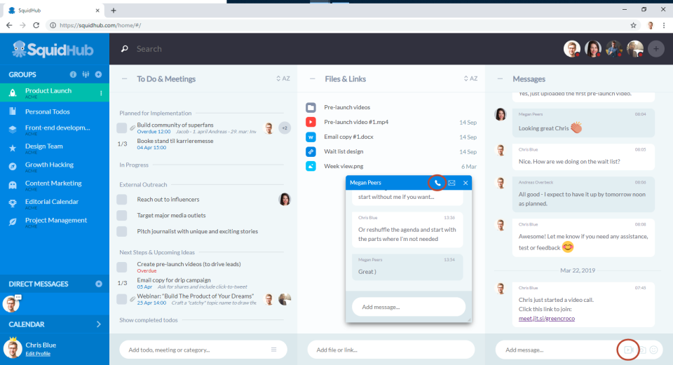 screenshot of SquidHub