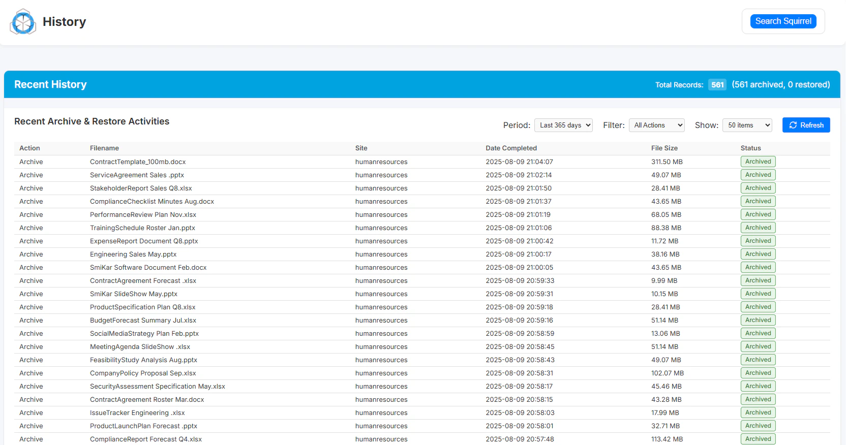 screenshot of Squirrel