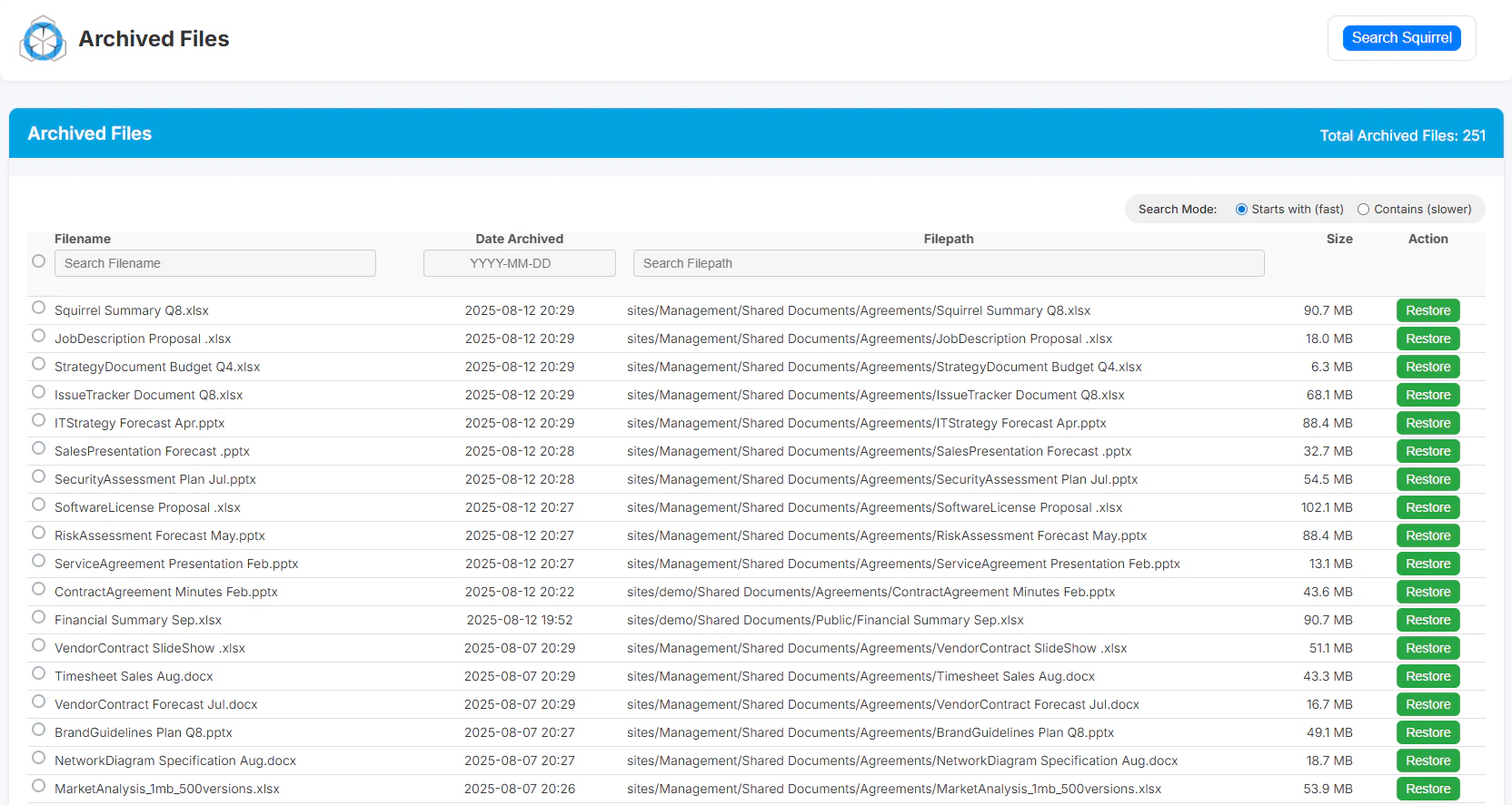 screenshot of Squirrel