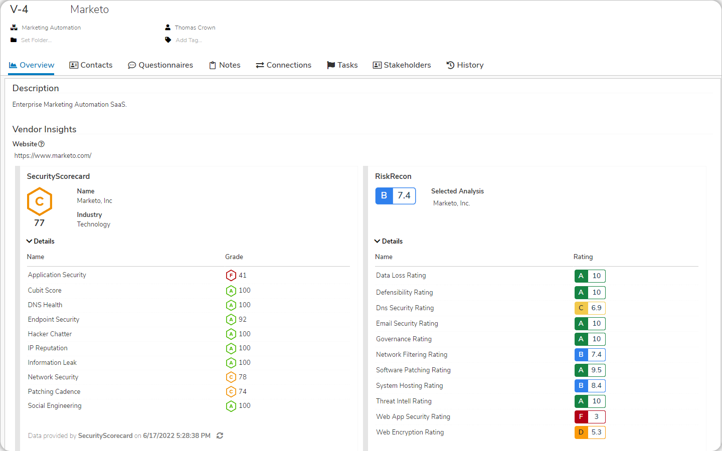 screenshot of StandardFusion