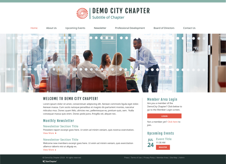 screenshot of StarChapter