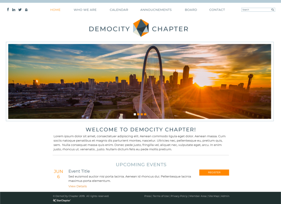 screenshot of StarChapter