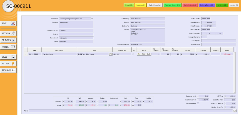 screenshot of Statii