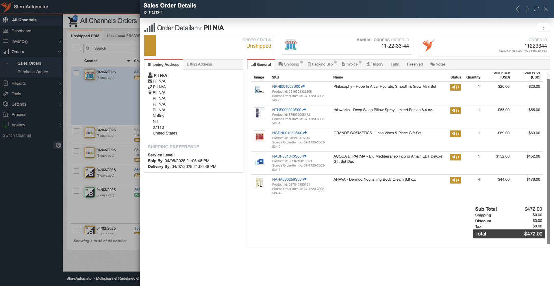 screenshot of StoreAutomator