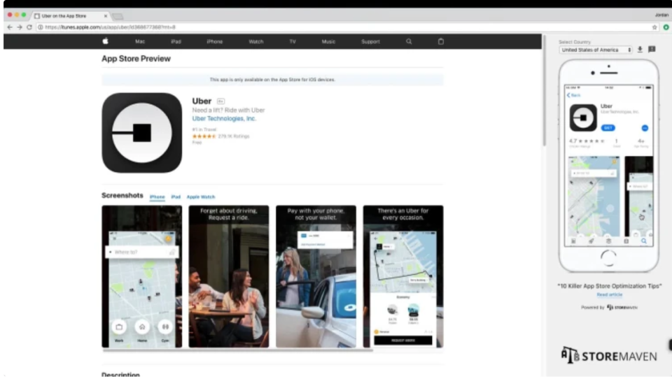 screenshot of StoreMaven