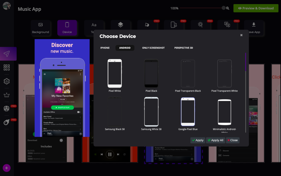 screenshot of StoreMockups