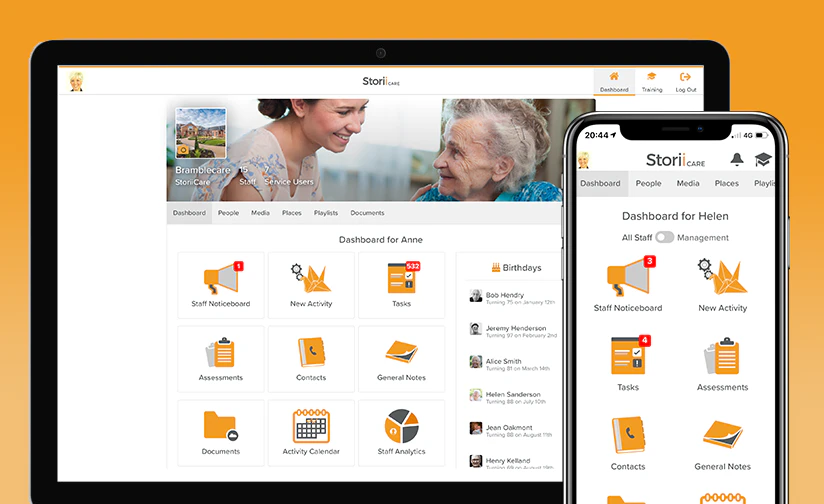 screenshot of StoriiCare