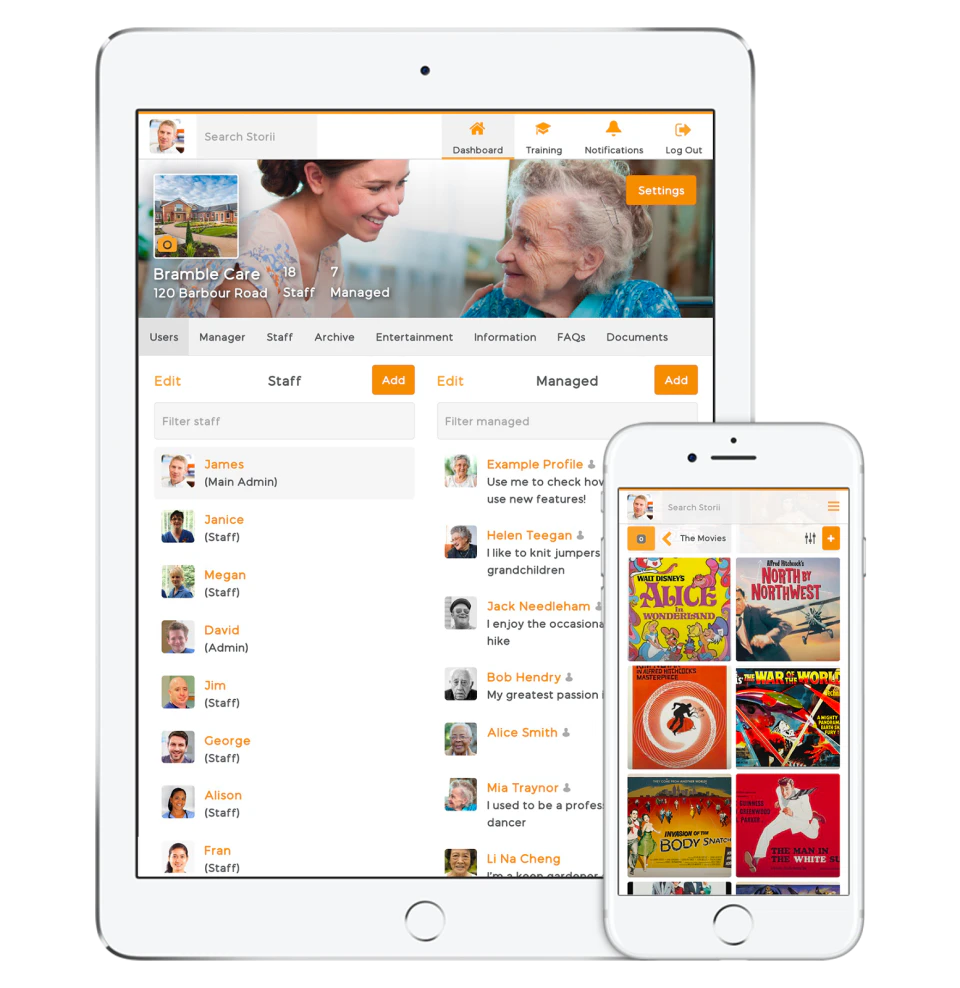 screenshot of StoriiCare