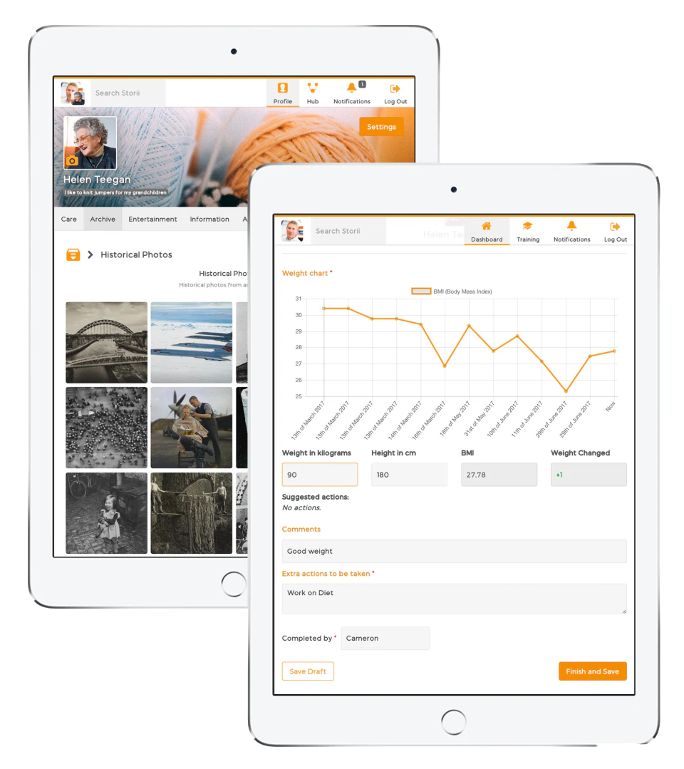 screenshot of StoriiCare