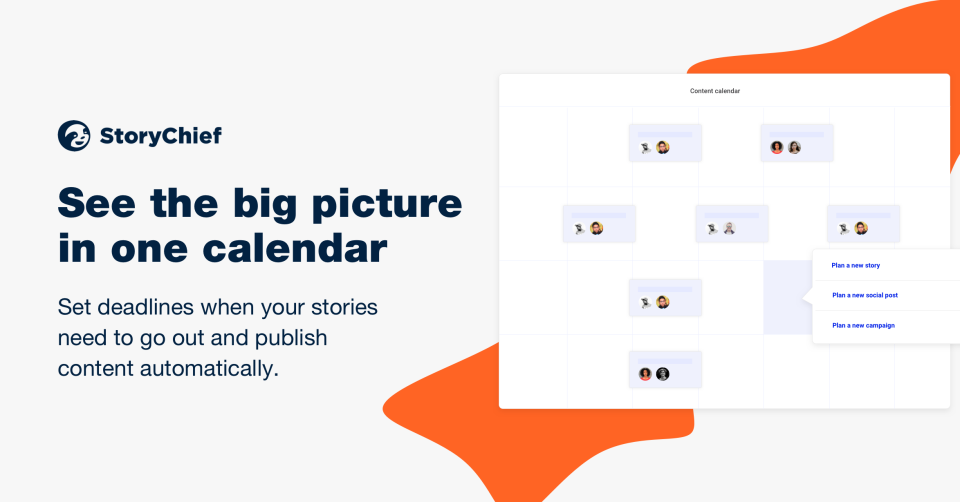 screenshot of StoryChief