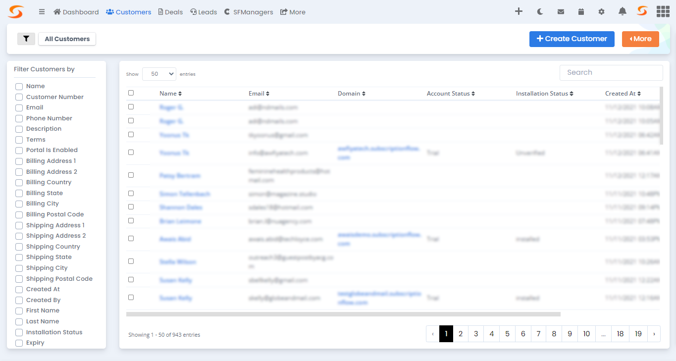 screenshot of SubscriptionFlow