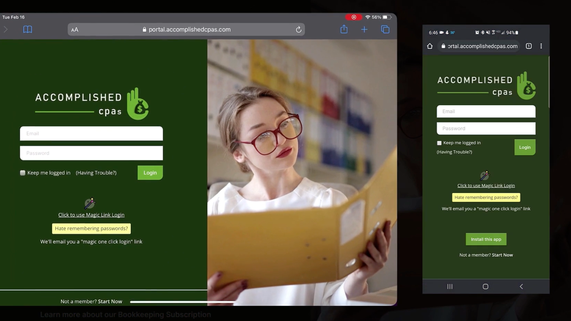 screenshot of SuiteDash